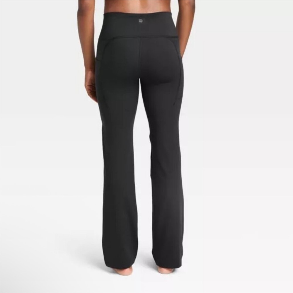 all in motion Black Boot-Cut Flare Workout Pants - Picture 3 of 5